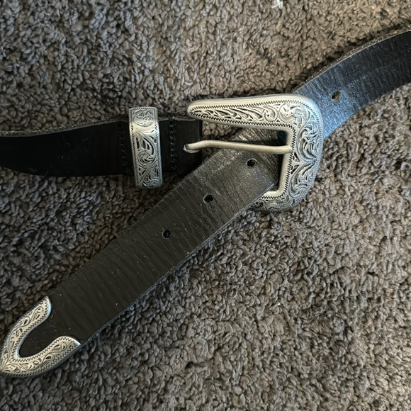 Urban Outfitters Women's Black and Grey Belt - Picture 2 of 2
